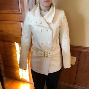 guess coat with detachable fur collar